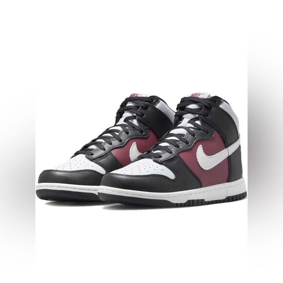 🍇nike dunk high all plum blackwhite shoes🍇